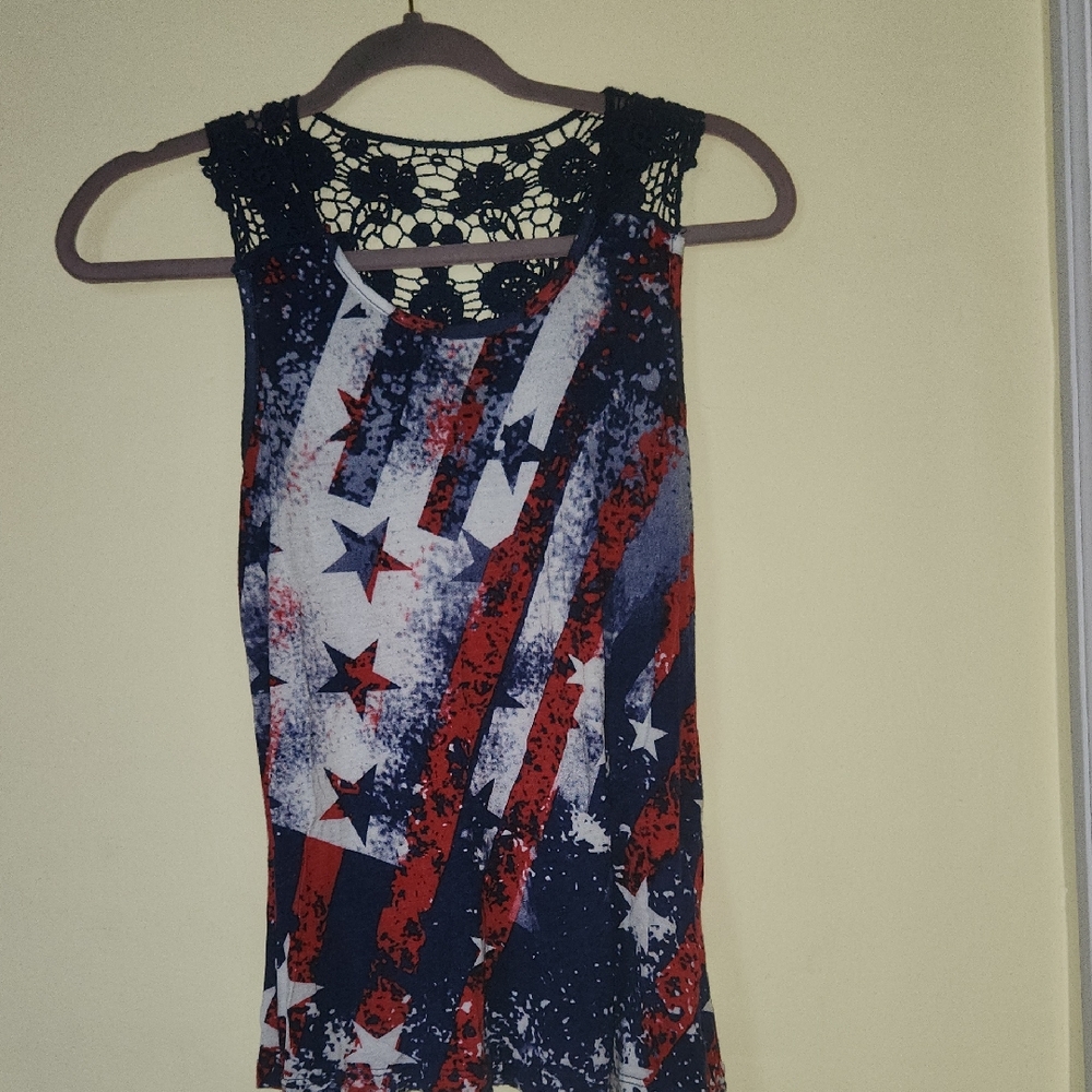 Rue21 Red and White Tank Top
